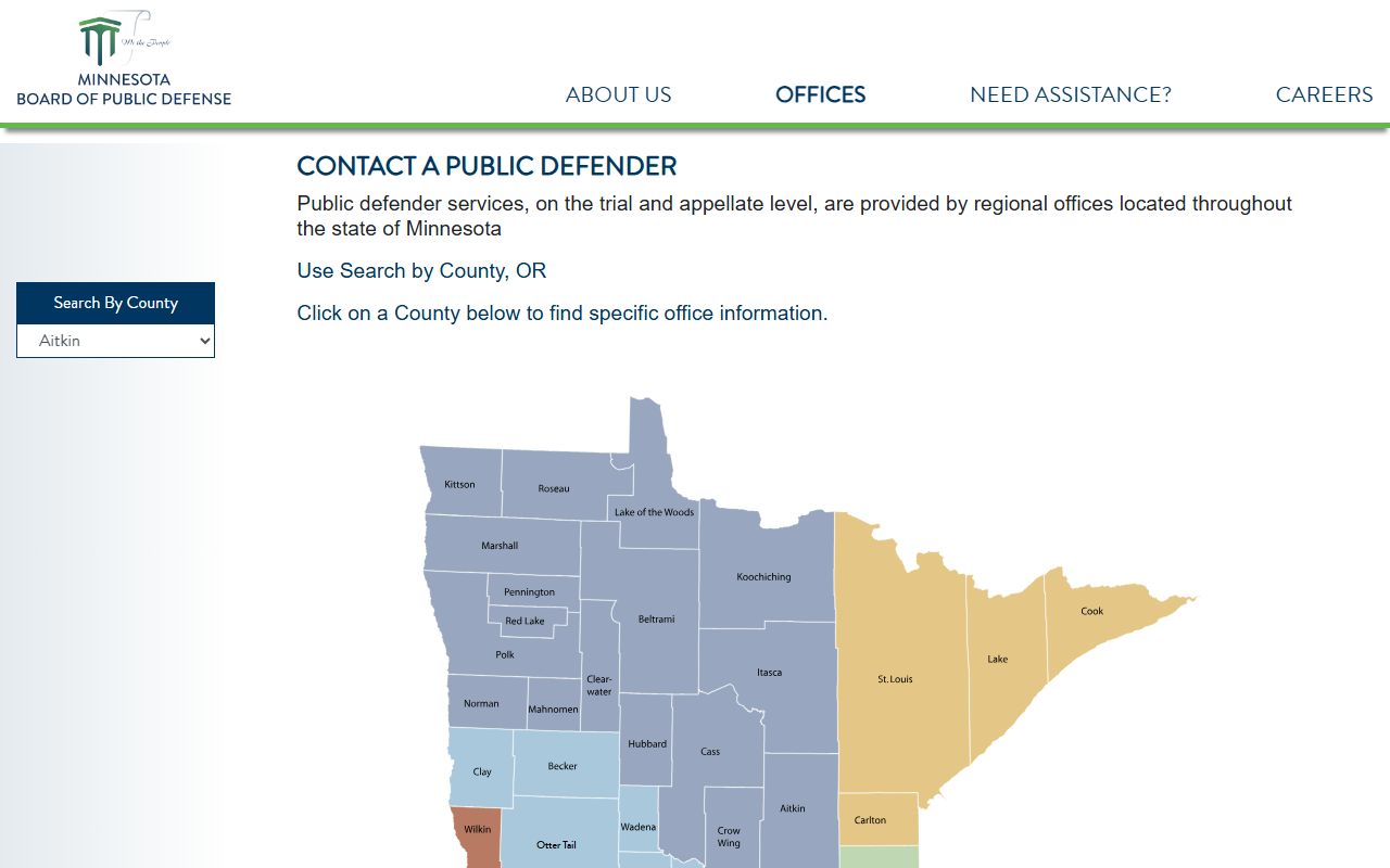 Mower County arrest records and court charges public defender office directory