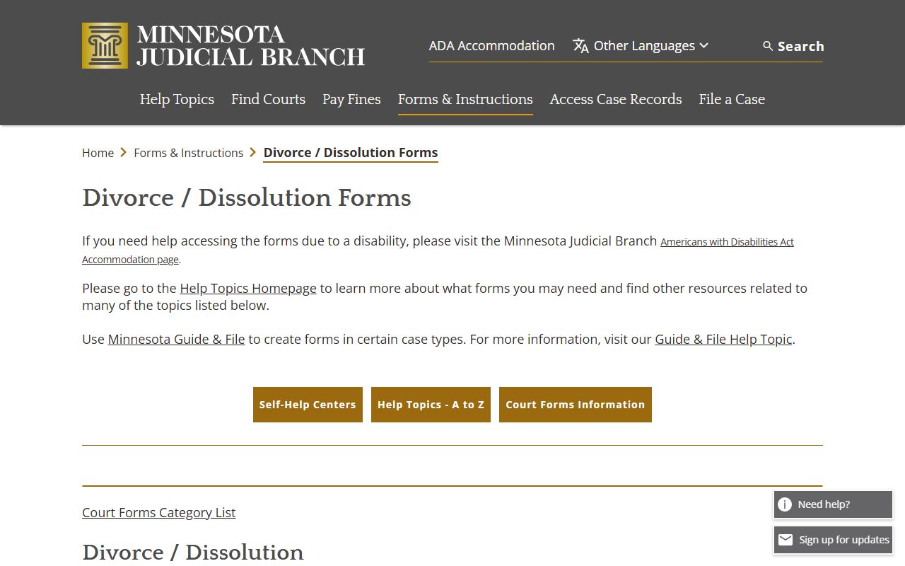 Mower County marriage divorce records Minnesota divorce forms